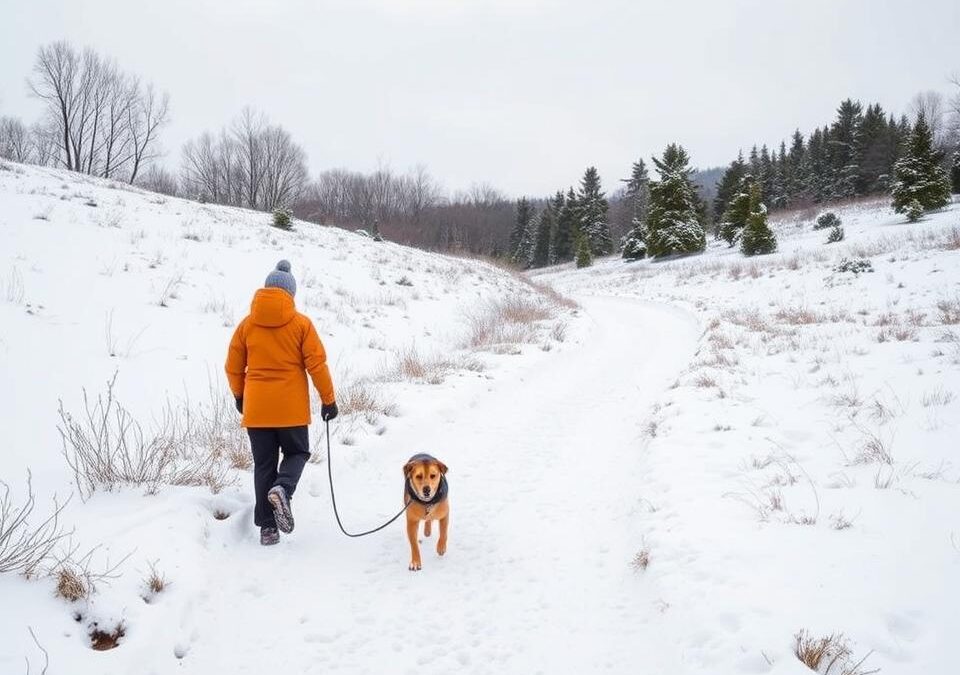 Sár ellenes praktikák kutyasétákhoz télen