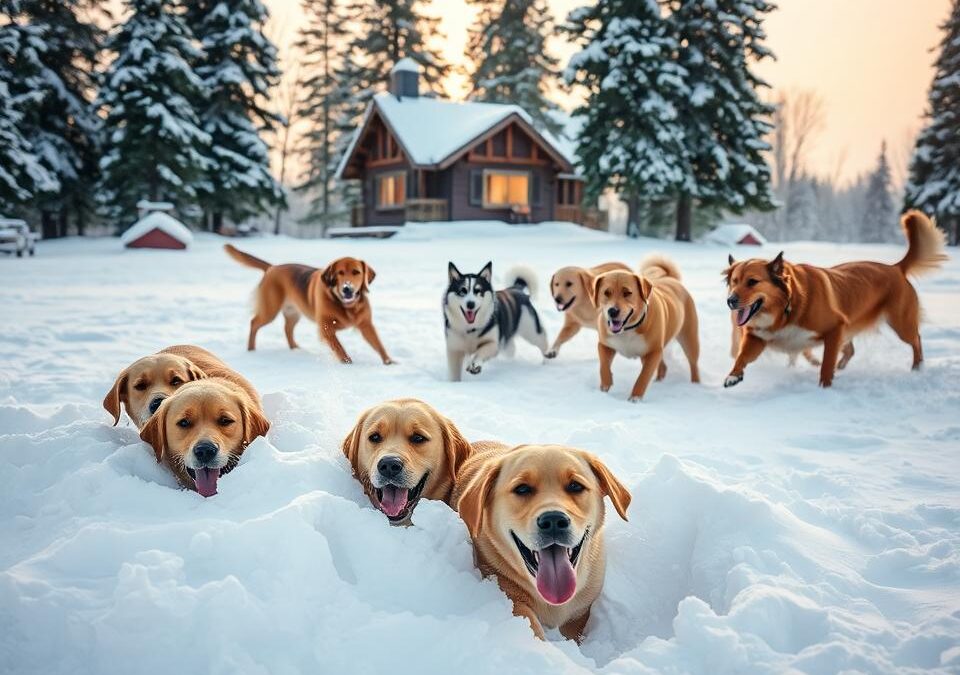 Kutyák kedvenc téli elfoglaltságai
