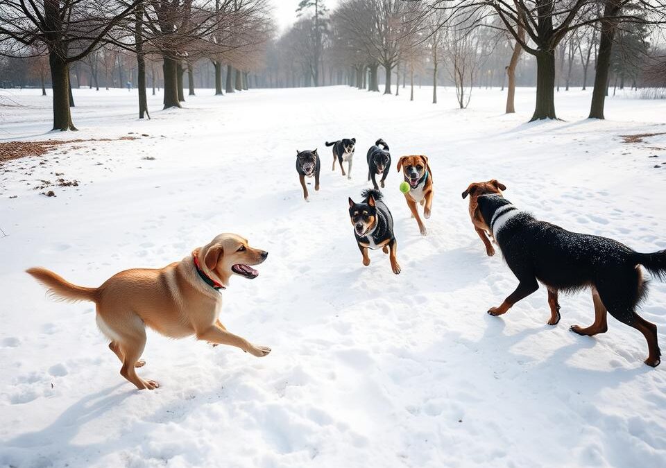 Kutyák viselkedésének változása téli séták után