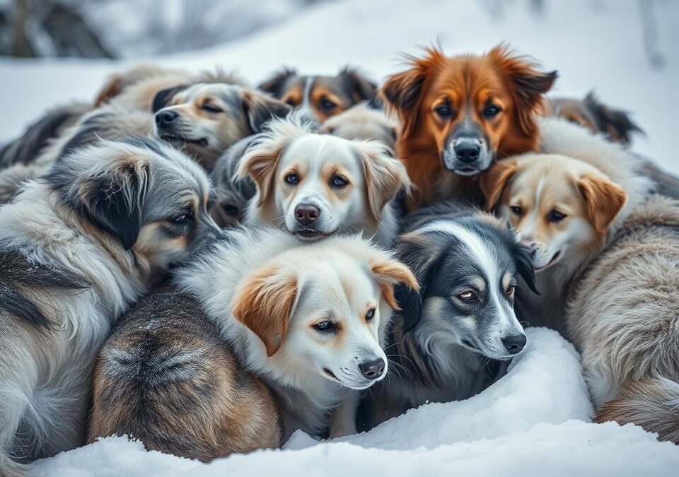 Kutyák viselkedésváltozása a hideg miatt