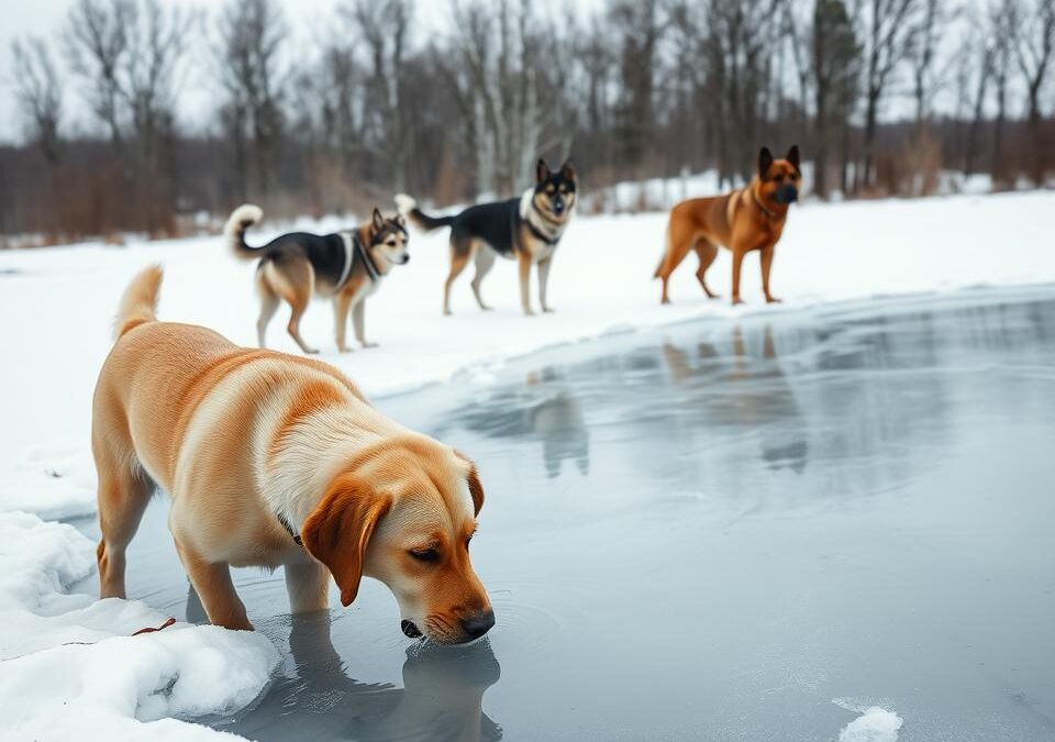 Kutyák vízigénye télen – ne hagyd, hogy kiszáradjon