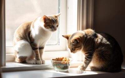 Másik macska jelenlétében nem evett – most már igen