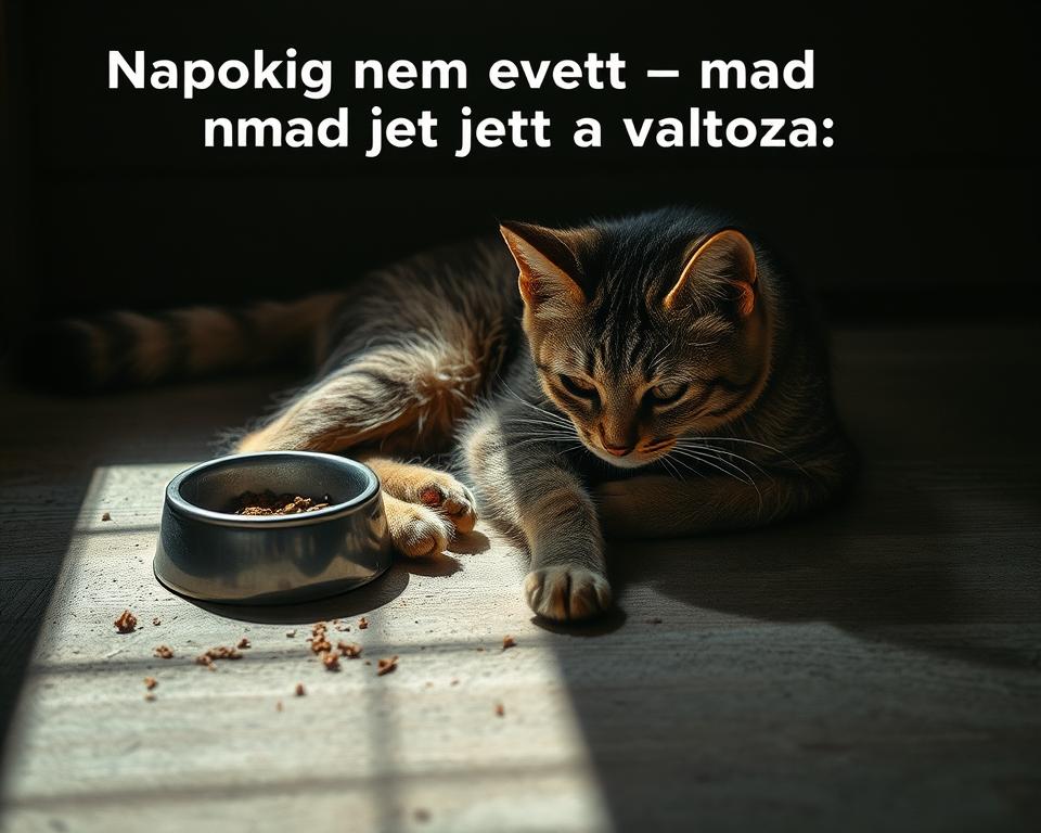 macska nem evett napokig