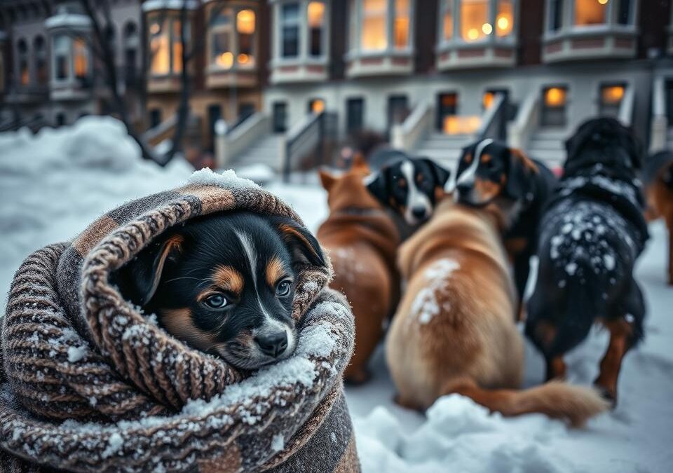 Téli védelem városi kutyáknak