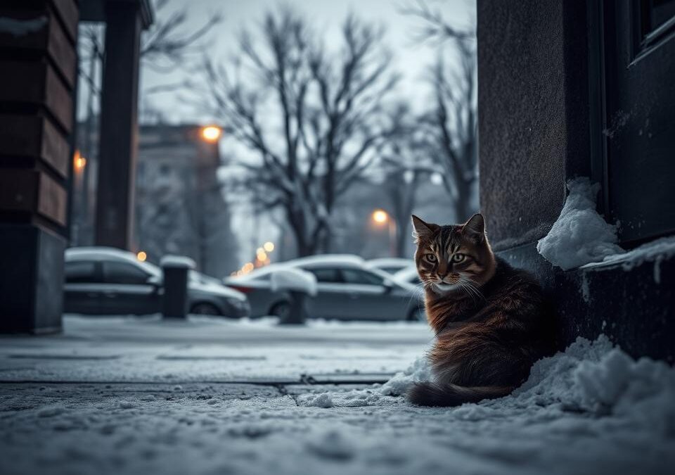 Mit tegyél, ha kóbor macskát látsz a hidegben?