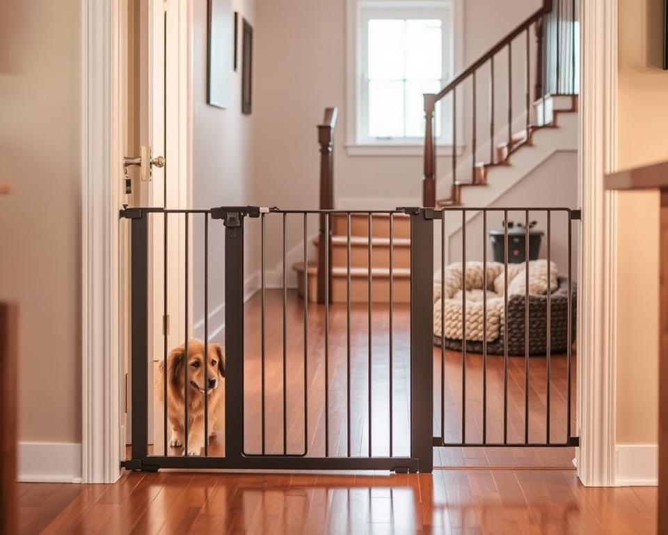 kutya benti biztonsági akadályok