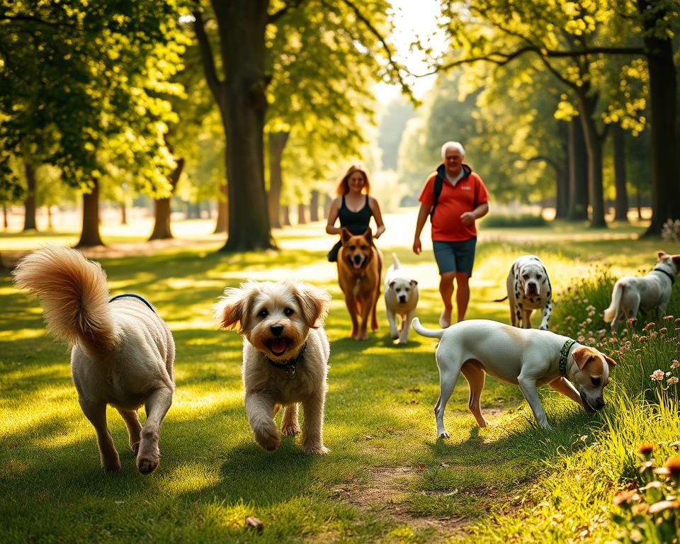 kutya közös séta kutyacsoportokkal