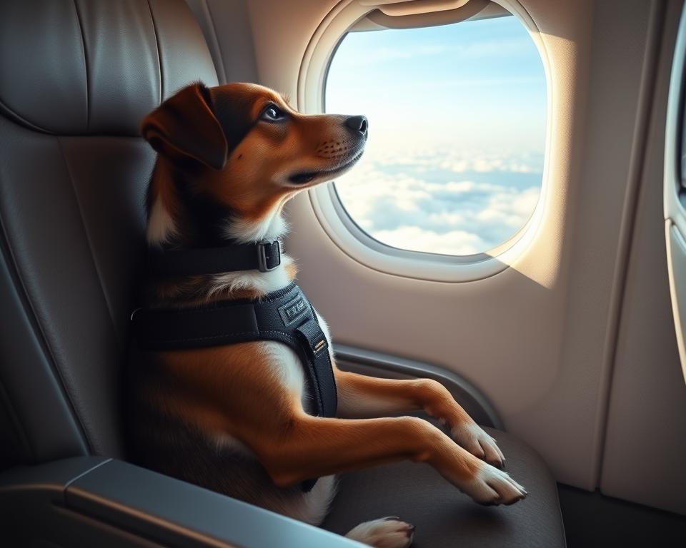 kutya repülőn való utazás