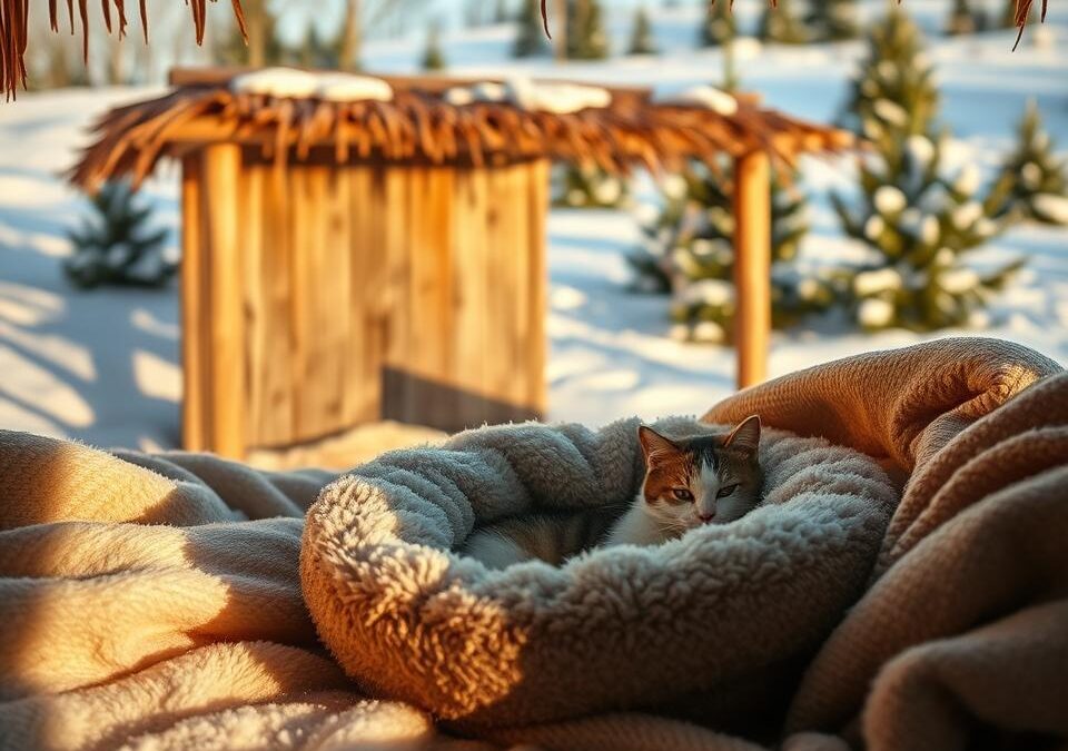 Kinti macska alvóhely télen – hogyan legyen meleg?