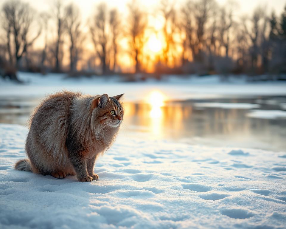 Téli bundaváltás macskáknál