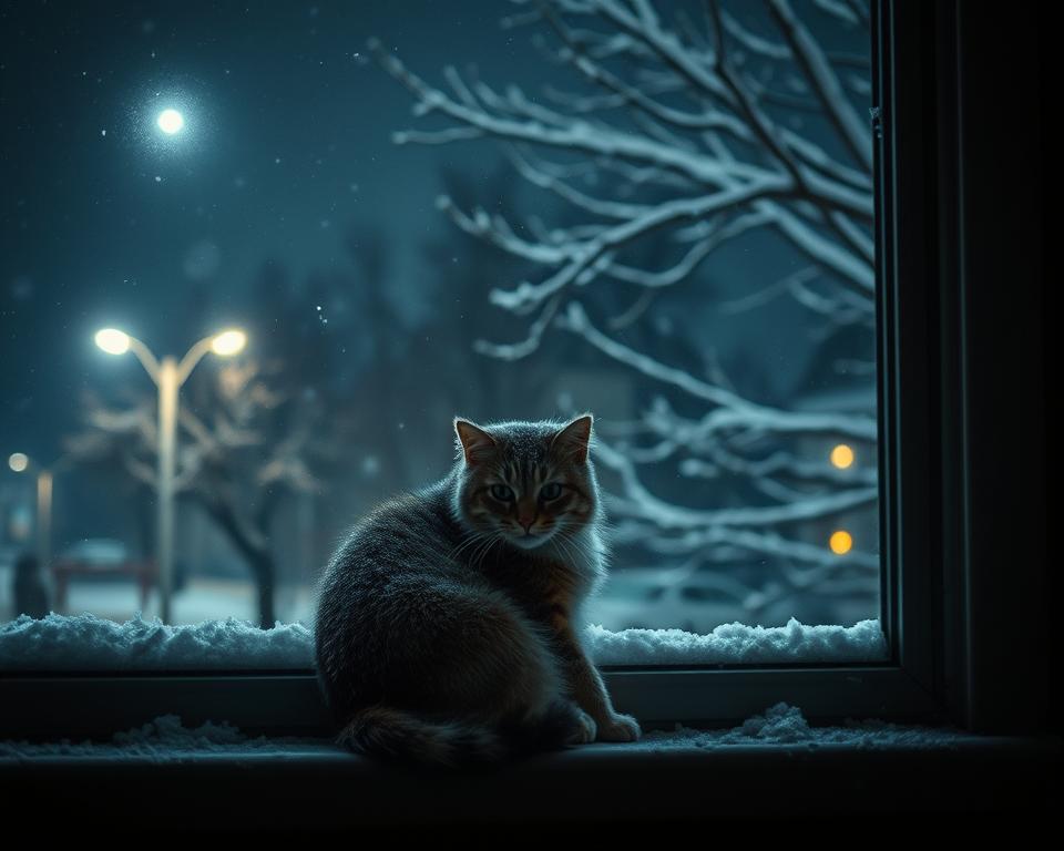 macska-ejszakai-fazas-tel macska éjszakai fázás tél