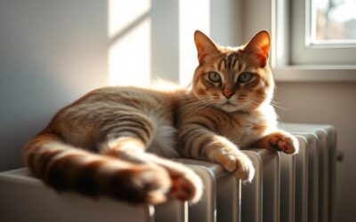 Fűtőtestre fekvő macska – természetes vagy aggasztó?