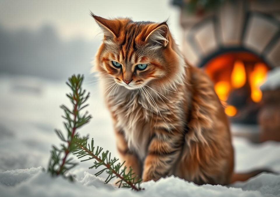 Macskák és a tél illatai – mit kedvelnek, mit nem?
