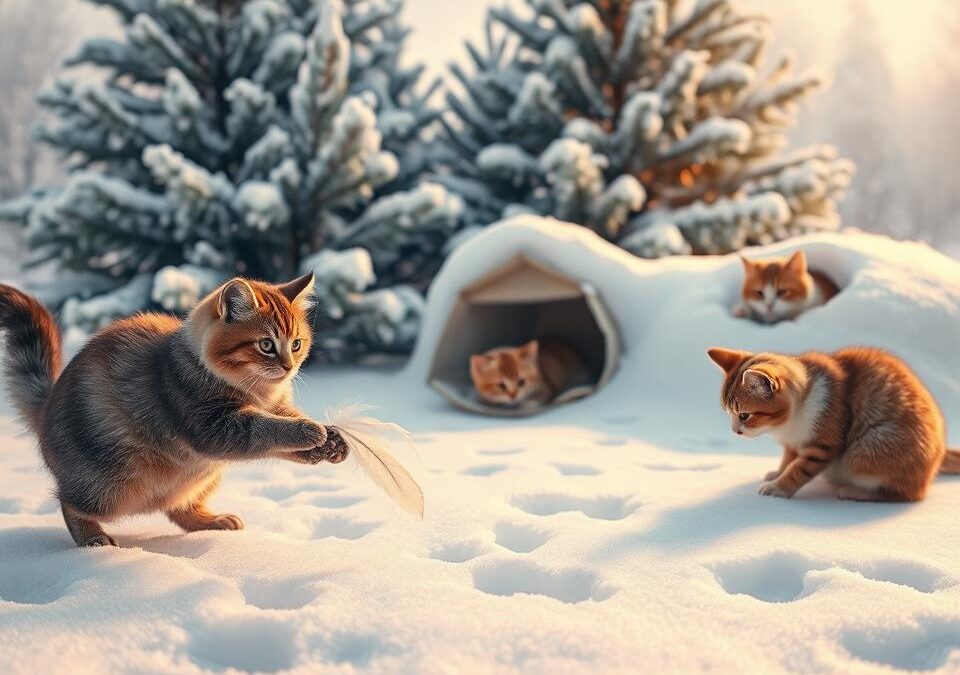 A legjobb téli játékok macskáknak