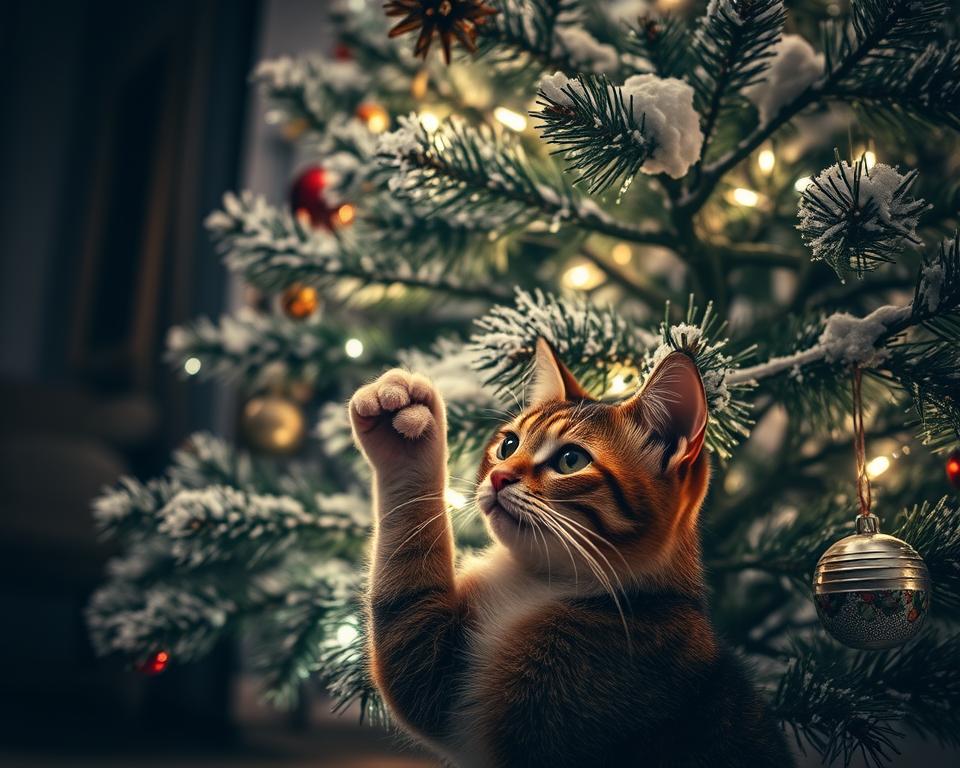 macska-karacsonyfa-veszely-tel macska karácsonyfa veszély tél
