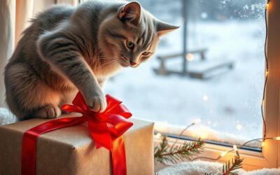 Macskás blog 19 Macska és a karácsonyi ajándékcsomagok