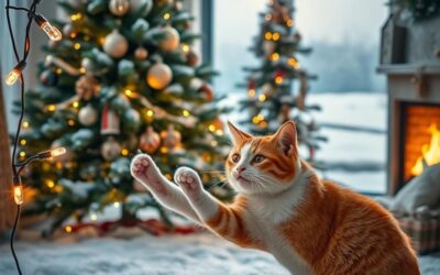 Macskák és a karácsonyi fények – biztonság vagy játék?