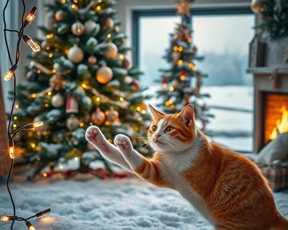 macska-karacsonyi-feny-tel macska karácsonyi fény tél