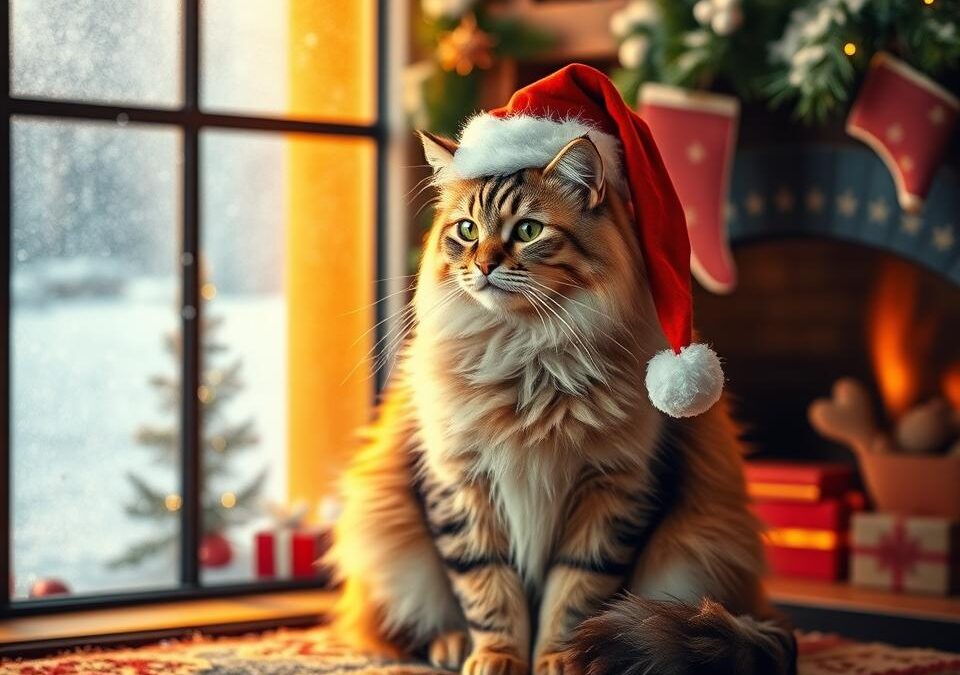 Macska karácsonyi képeslapra – hogyan fotózd le?