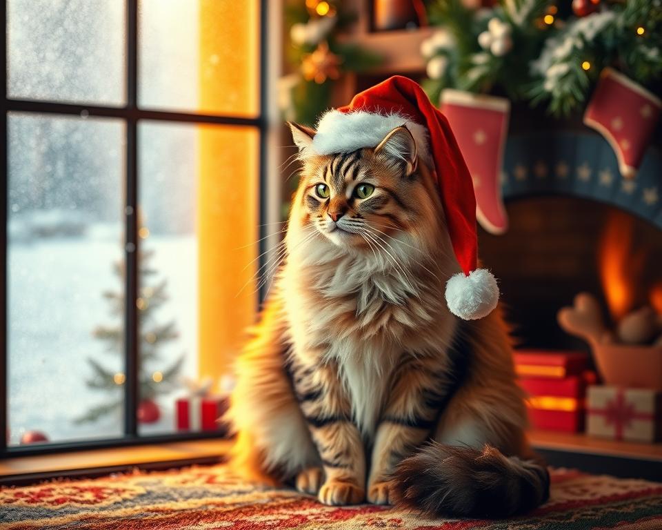 Macska karácsonyi képeslapra – hogyan fotózd le?