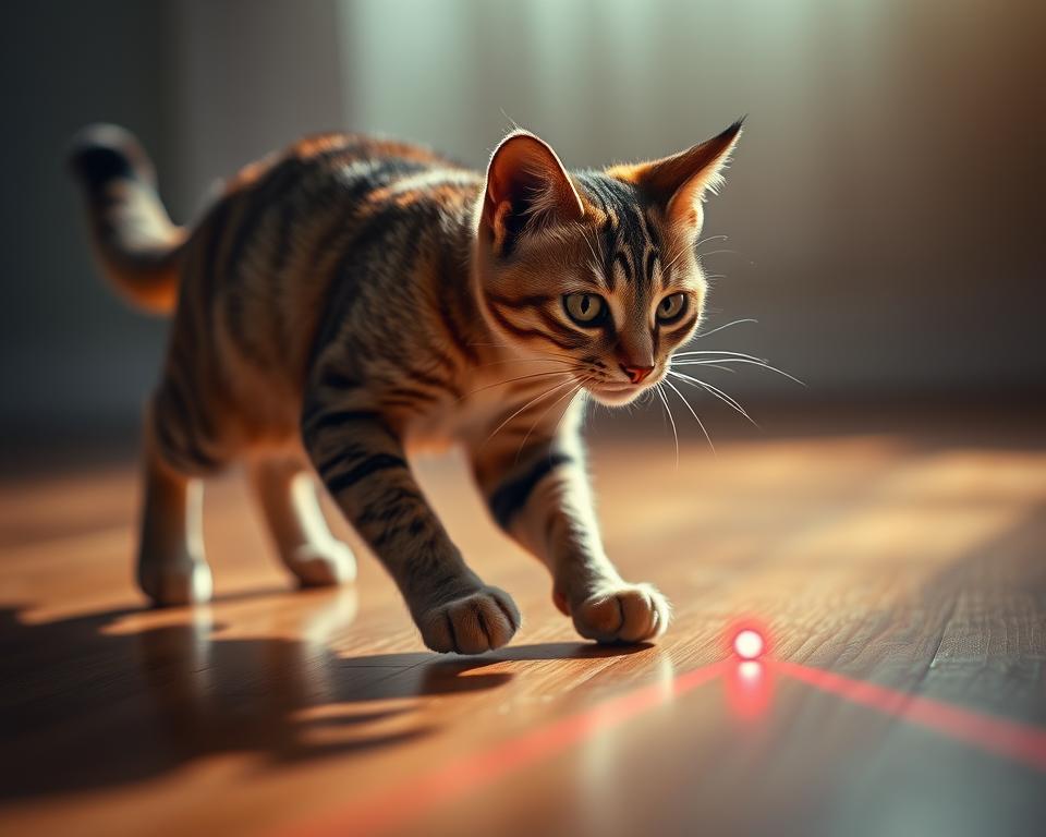 macska lézerfény játék