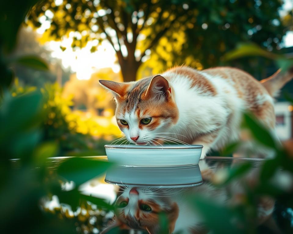 macska meleg időben való hidratálás