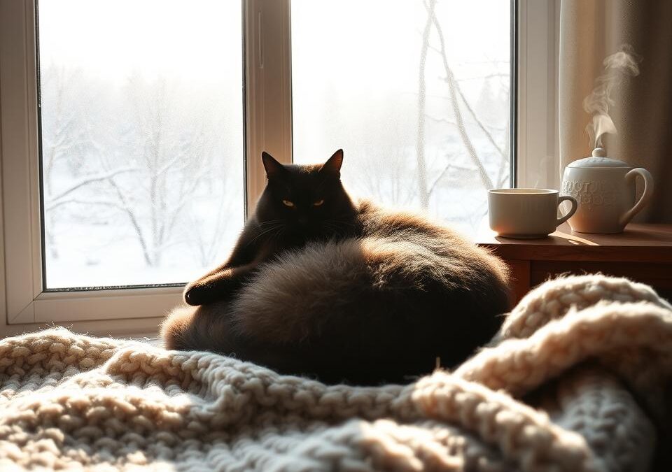 Téli macskás rutin – napi teendők a hideg hónapokban