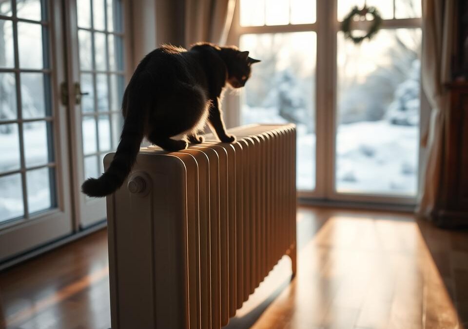 Macska és a radiátor veszélyei