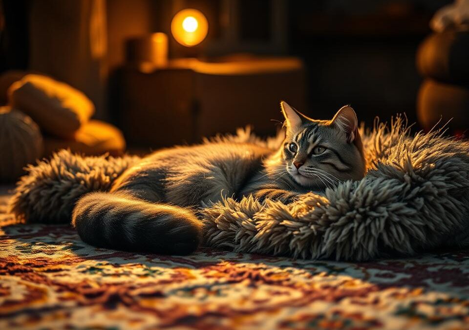 Macska és a szőnyeg – téli kuckózás vagy stressz?