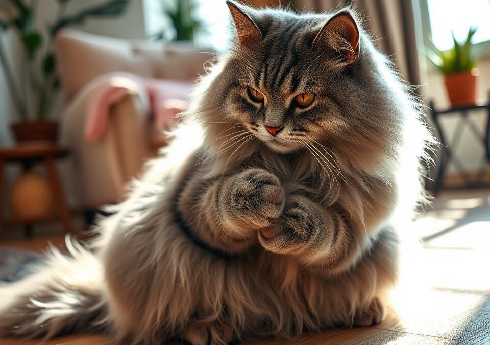 Téli szőrápolás hosszúszőrű cicáknál