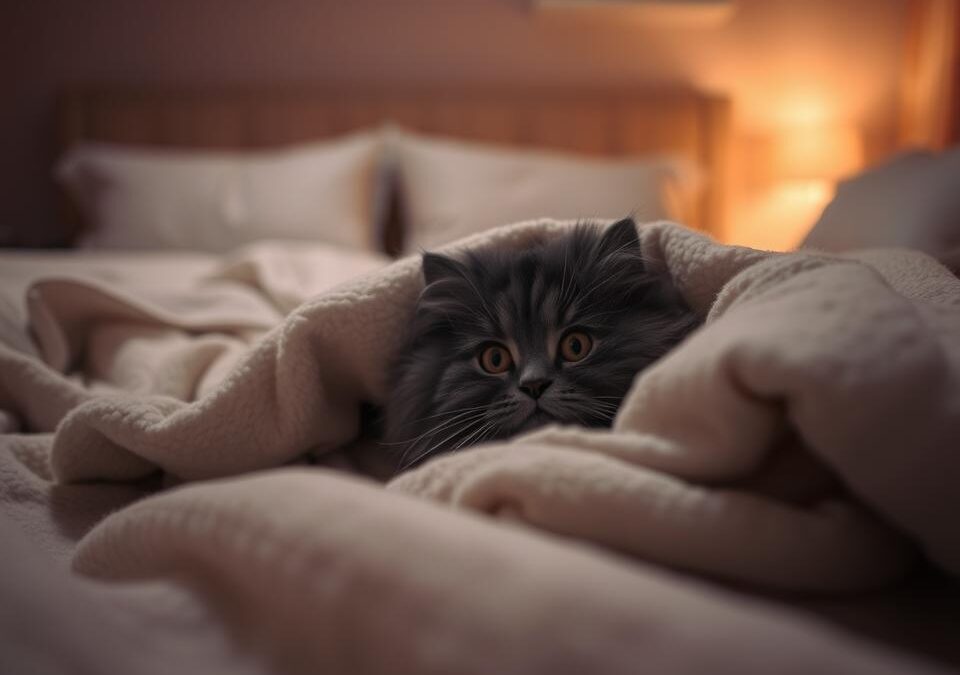 Miért bújik be a macskád a takaró alá?