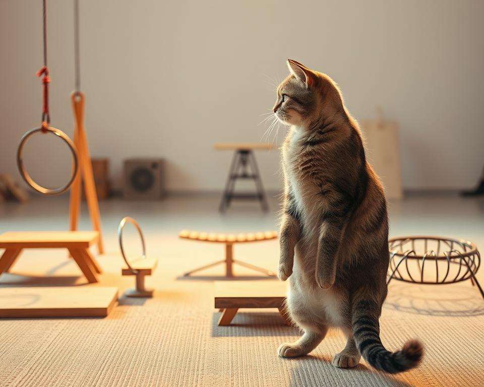 macska új mozgásformák tanítása