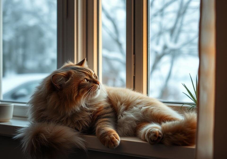 Benti macska téli unatkozása – mit tehetsz?