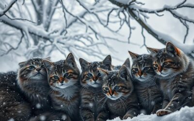 Macskás blog 19 Macskák viselkedése téli vihar alatt