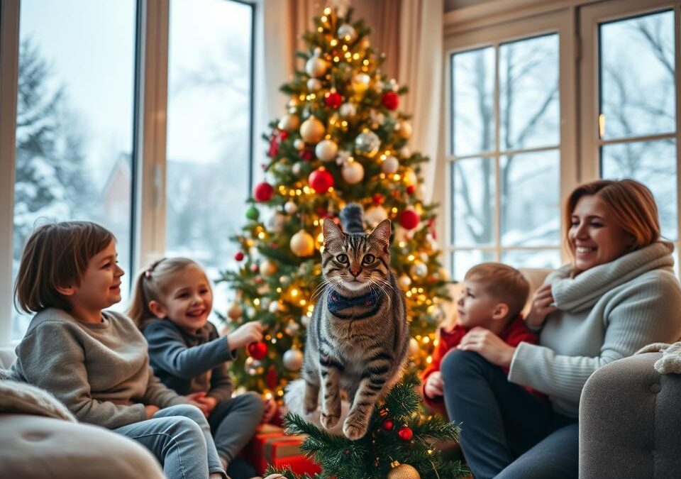 Macskás család karácsonya – mire figyelj, ha gyerek is van?