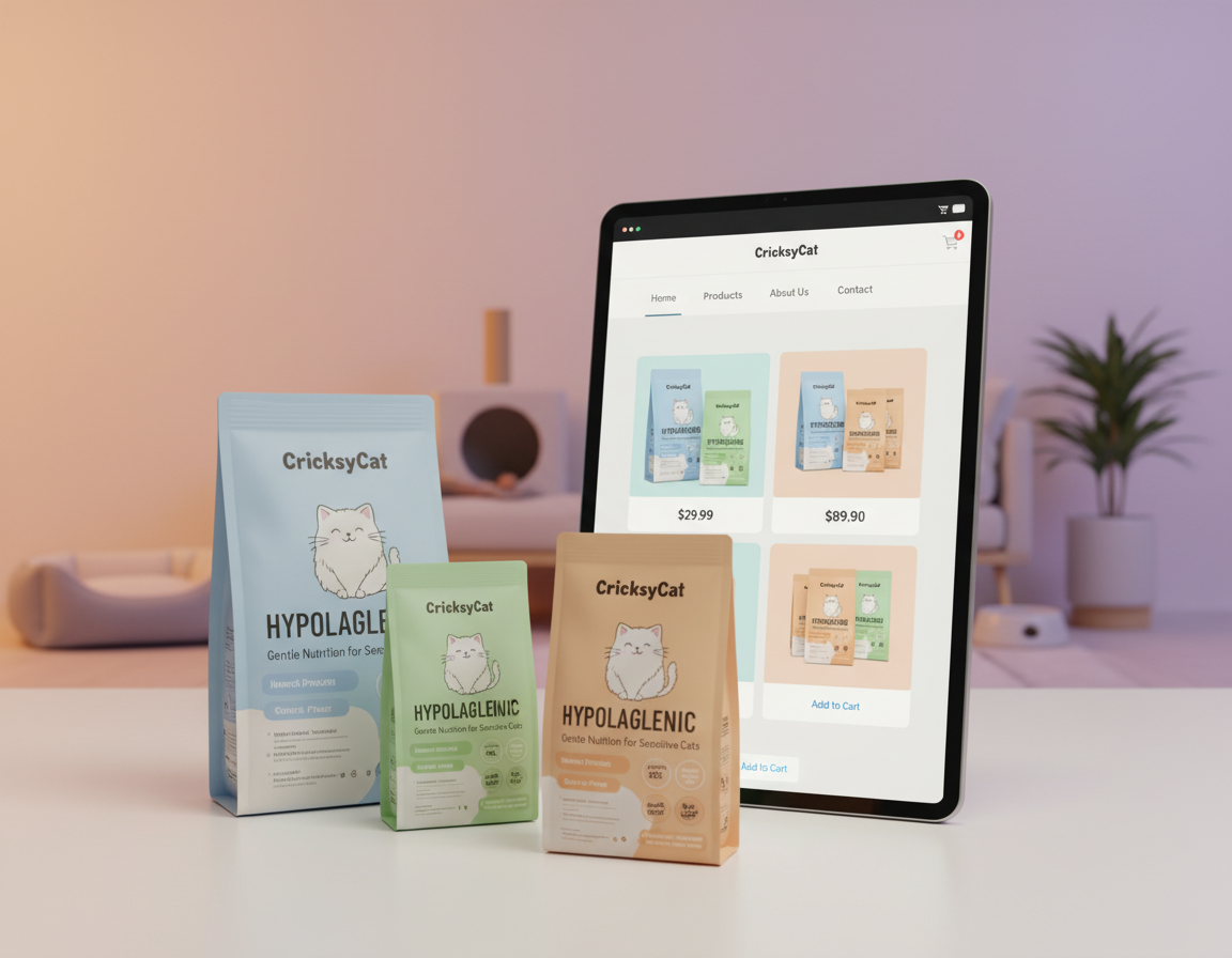 cricksycat hipoallergén táp webshop