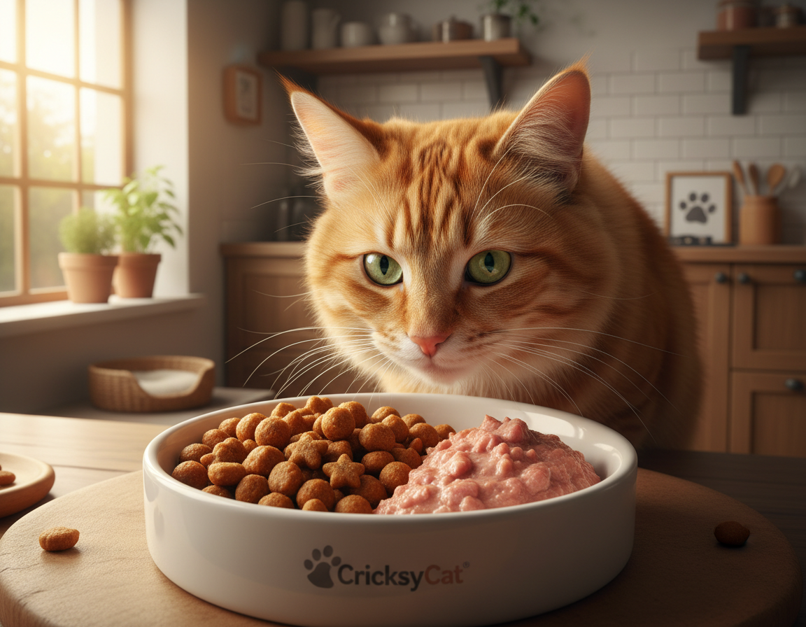 CricksyCat száraz táp és nedves kombinációja – így vált be