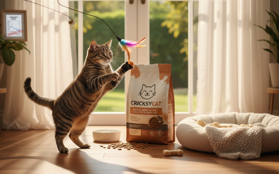 CricksyCat táp és állatorvosi költségek csökkenése – valós példa