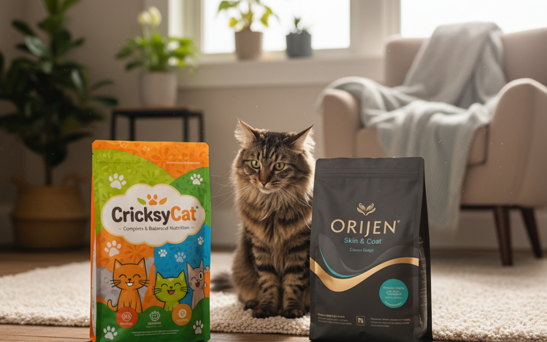 Szőrhullásos macskáknak: CricksyCat vs Orijen Skin & Coat