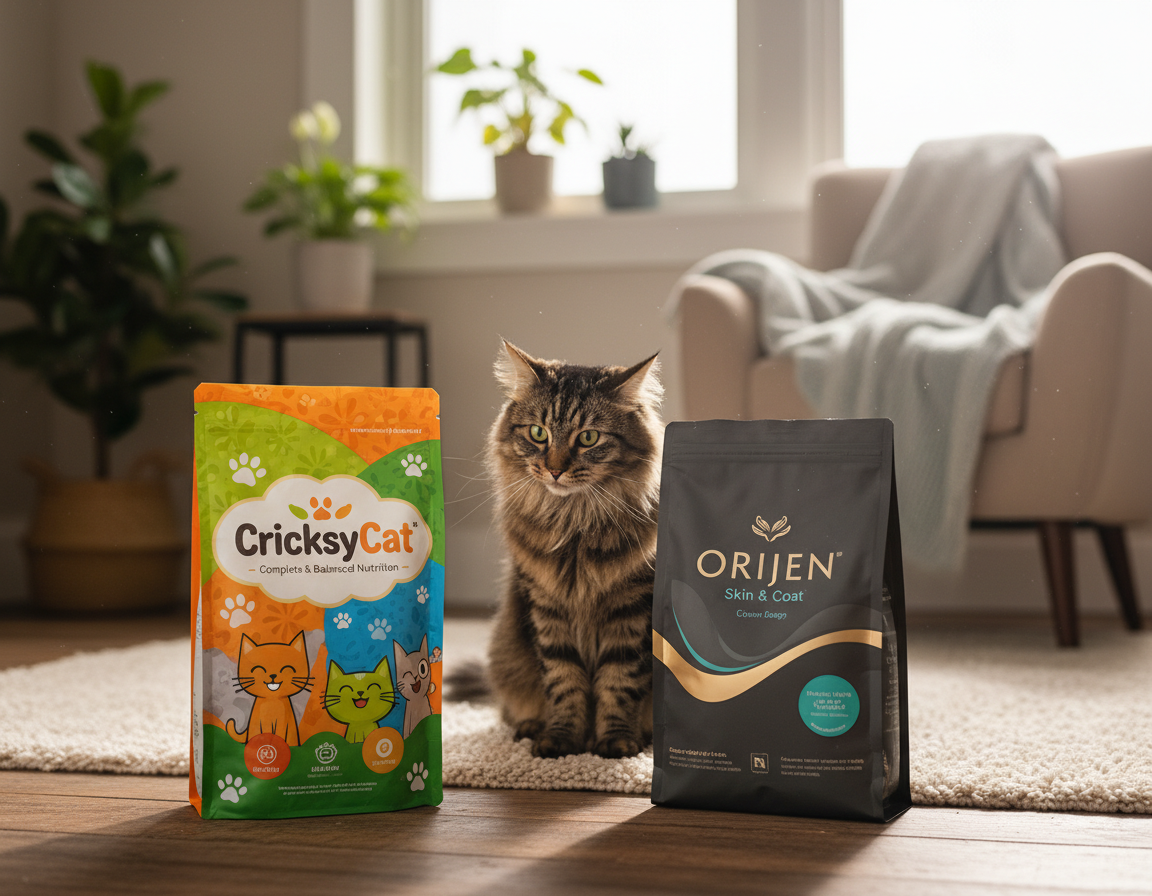 Szőrhullásos macskáknak: CricksyCat vs Orijen Skin & Coat