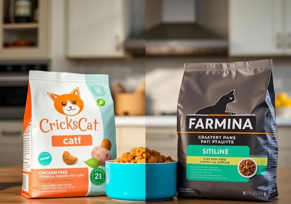 Csirkementes tápok összehasonlítása – CricksyCat vs Farmina