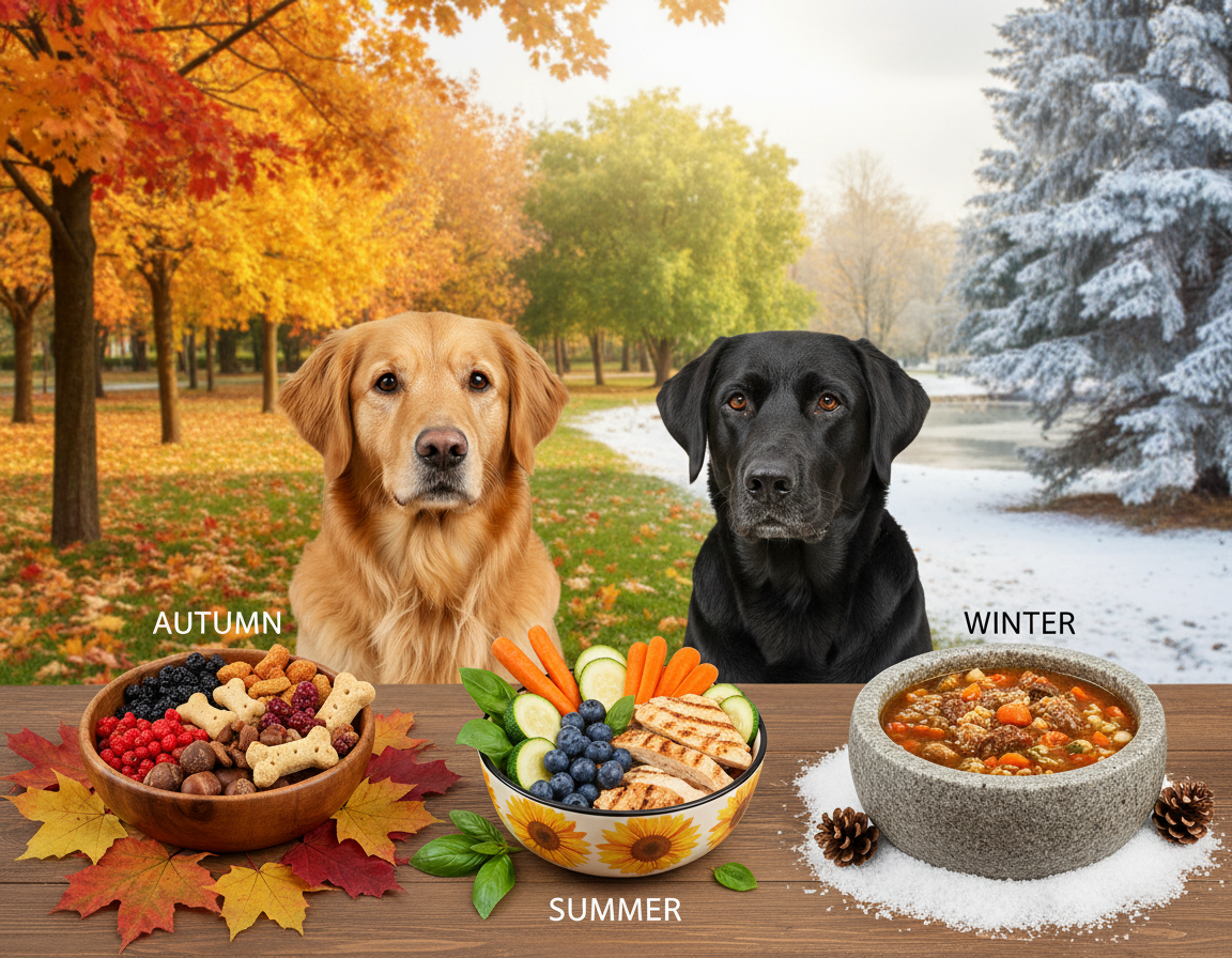 A kutyák tápanyagigénye évszak szerint is változhat