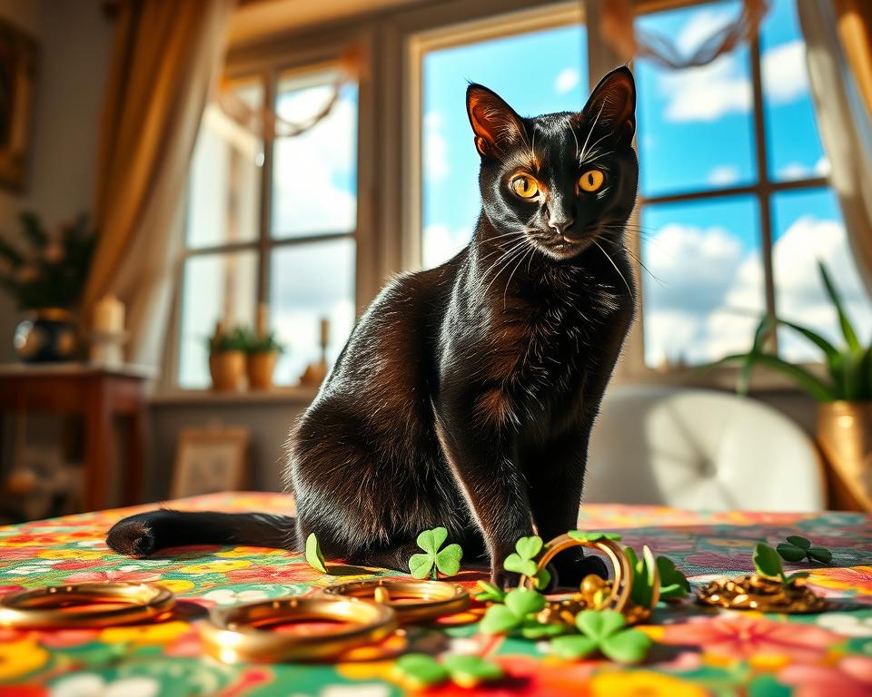 fekete macska szerencse