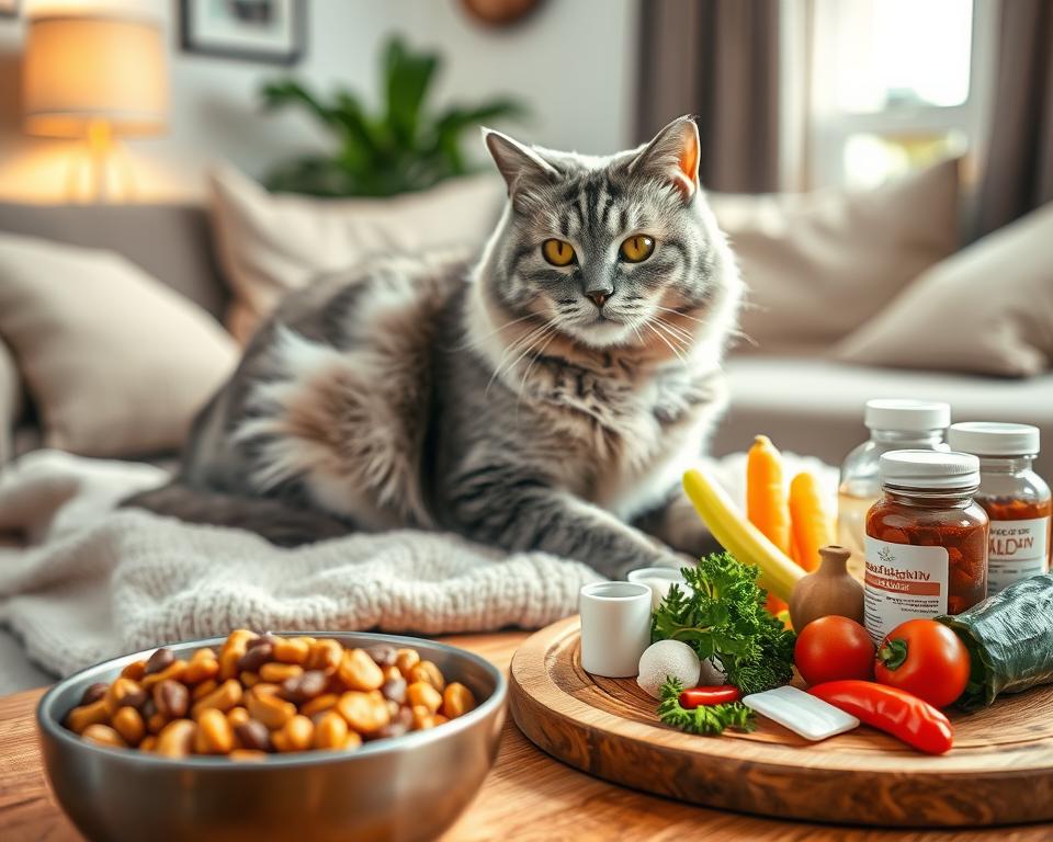 idős macska táplálkozási igényei