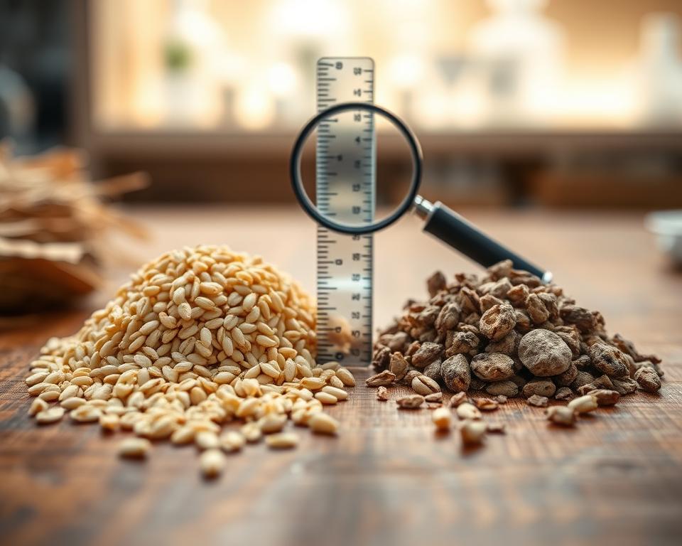 juliet ted különbség összetevő szemcseméret