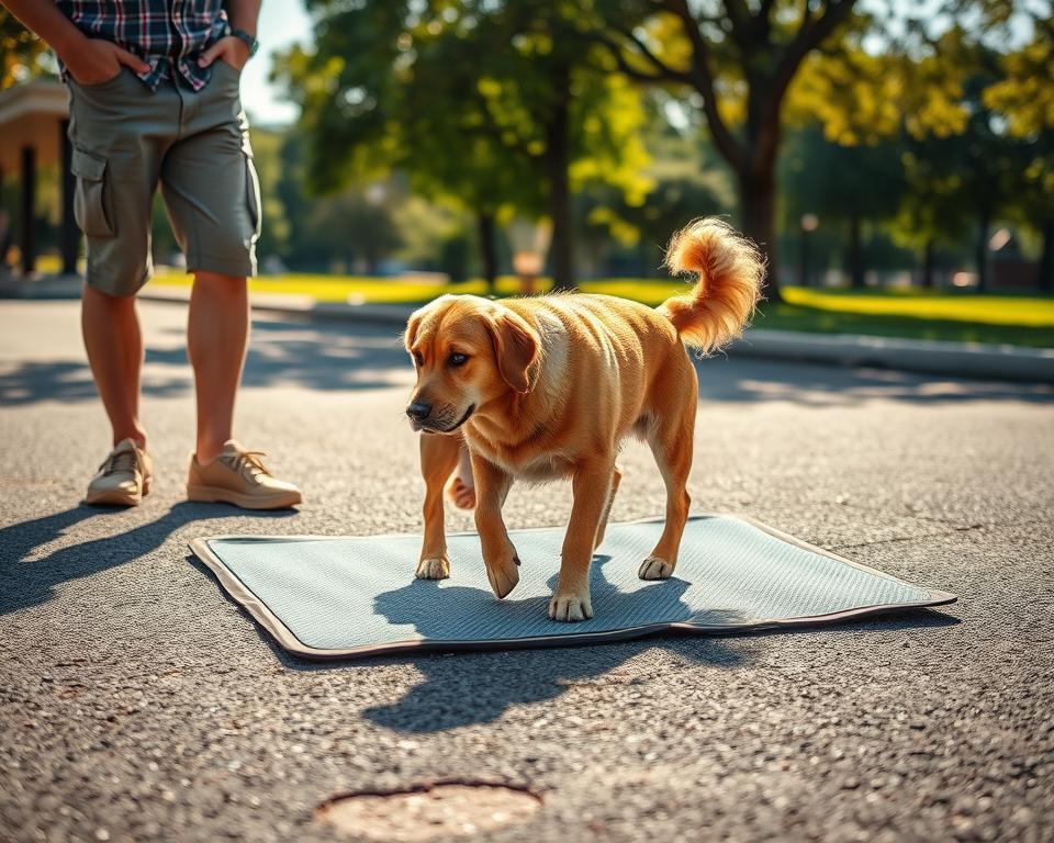kutya forró aszfalt elleni védekezés