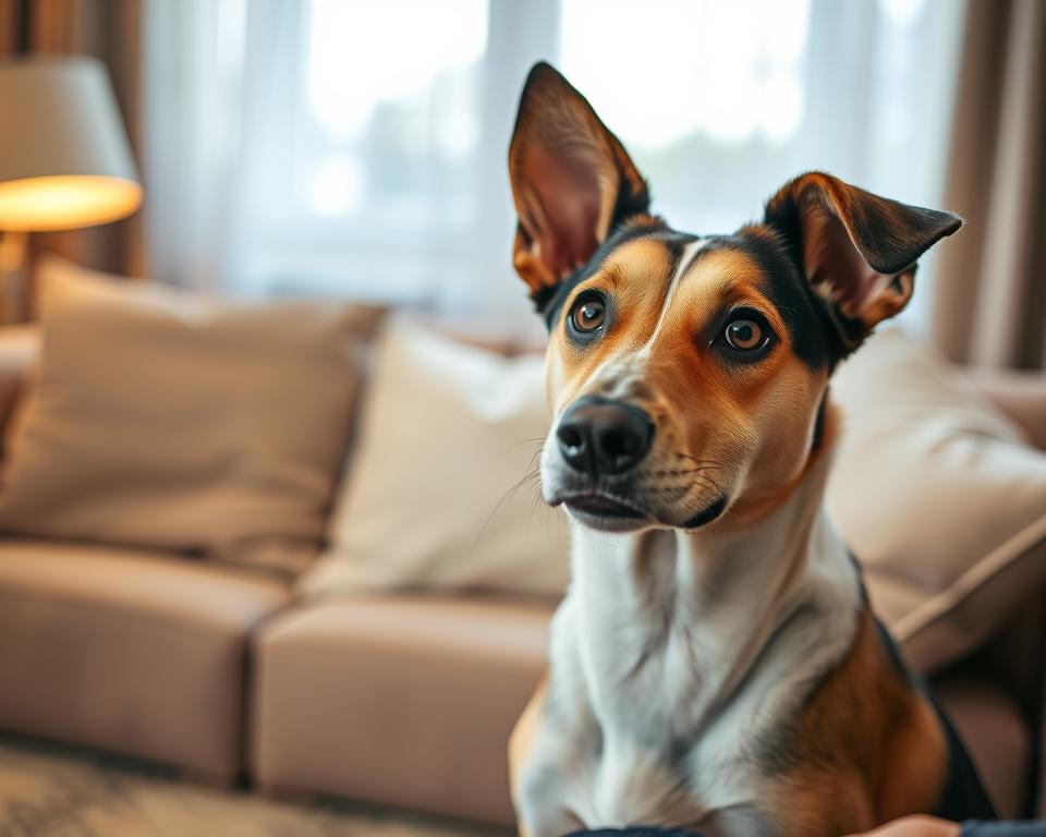 kutya hangokra reagálása