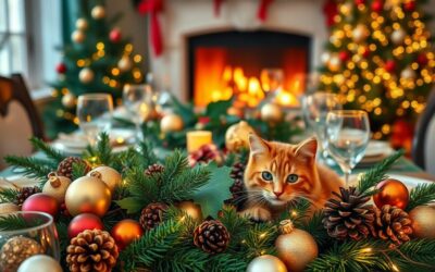 Macska-biztos karácsonyi asztaldíszek