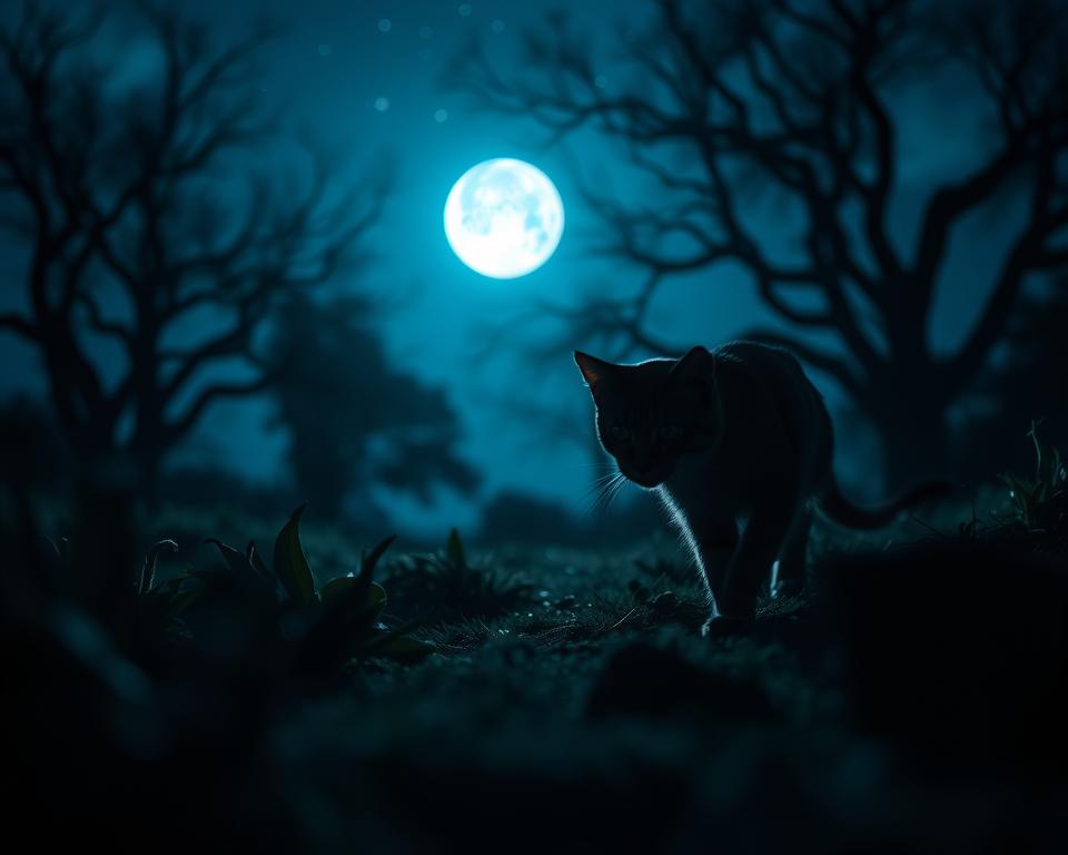 macska éjjeli mozgás