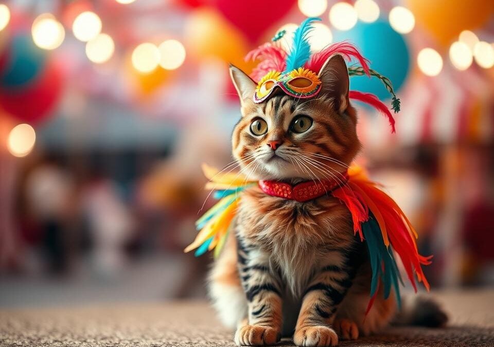 Farsangi jelmez cicának – lehet, hogy élvezni fogja